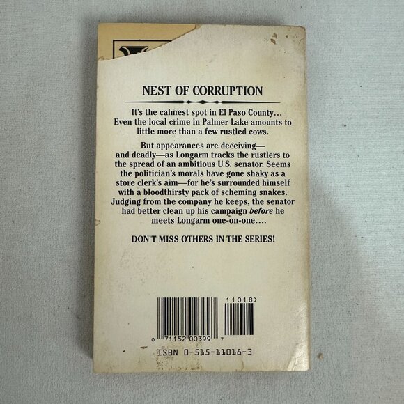 Longarm And The Night Branders By Tabor Evans Paperback Jove Books 1993 - Picture 2 of 3